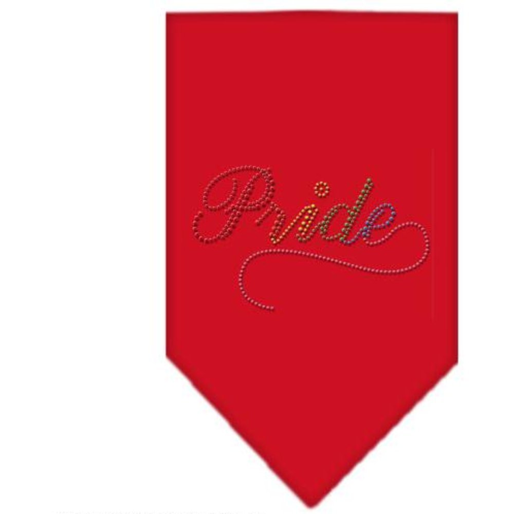 Sparkling Rhinestone Dog Bandana - Pride Themed Red Pet Bandana for Small Dogs | Perfect for Pride Parades, Pet Parties & Special Occasions
