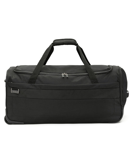 Tosca TCA720 WB Vega 29-Inch Wheeled Duffle Bag - Black | Large Rolling Travel Duffel for Gym, Sports, Weekend Trips & Airplane Carry-On