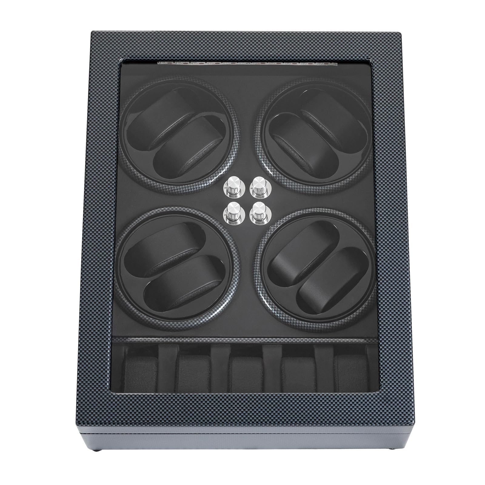 Premium Automatic Watch Winder Box with Telescopic Watch Pillow & Lock Key - 5 Speed Settings for 8 or 5 Watches - Secure Storage & Display Case for Rolex, Omega, Luxury Watches - Perfect for Watch Collectors & Home Office Decor