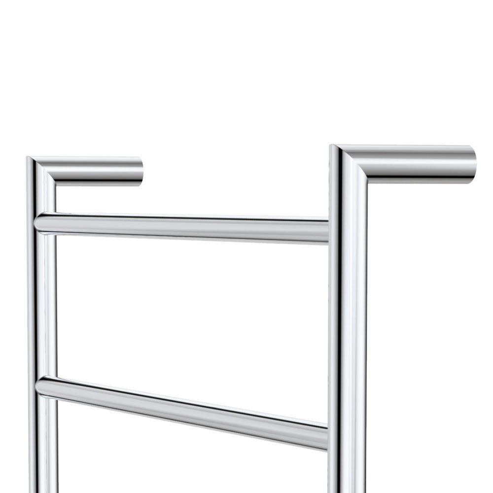 Fienza 82860120 Kaya Heated Towel Rail - 24 x 47 Inch Chrome Bathroom Towel Warmer for Spa, Luxury Hotels & Modern Homes - Fast Heating & Energy Efficient
