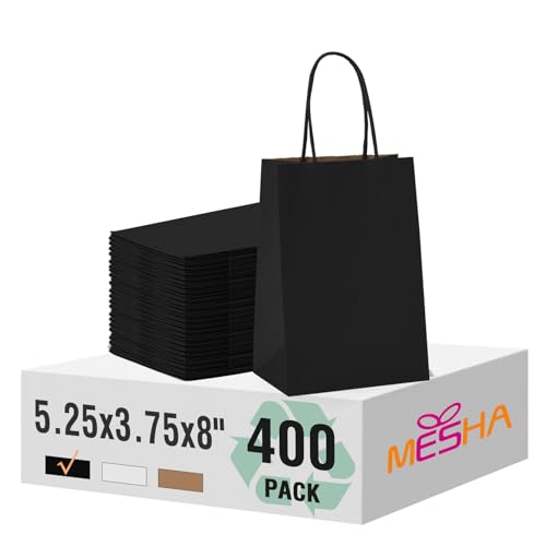 Balck 5.25x3.75x8 Inch 400Pcs