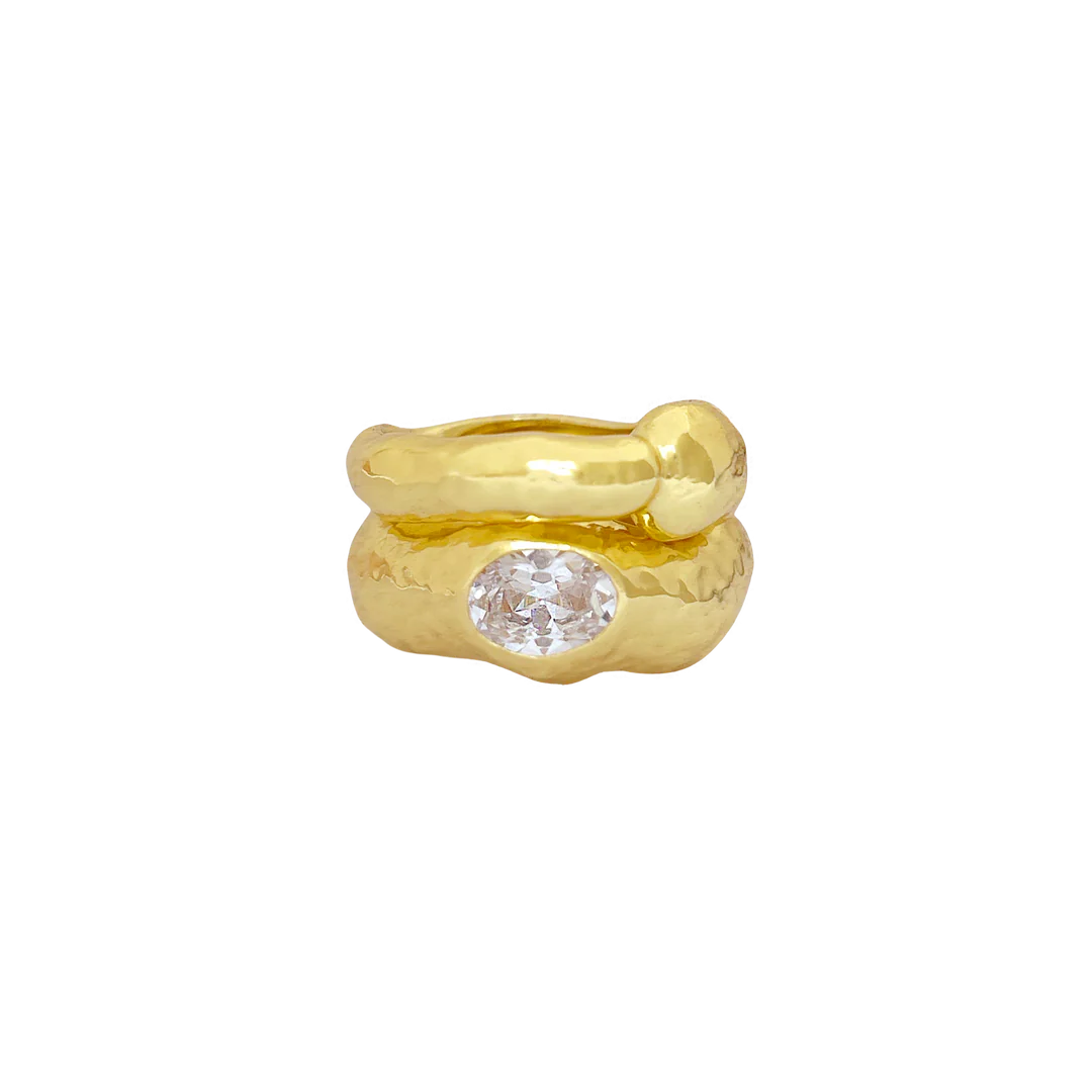 BLEECKER RING | 14K Gold Plated Women's Fashion Ring - Perfect for Weddings, Parties & Everyday Elegance