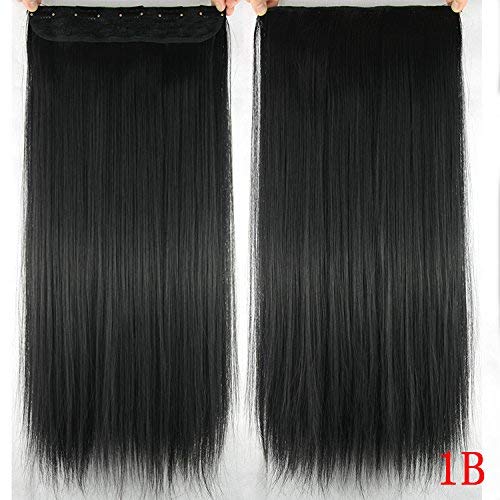 20 Inch Black Homeoculture Hair Extensions with Free Puff Maker - Perfect for Styling, Parties & Everyday Wear
