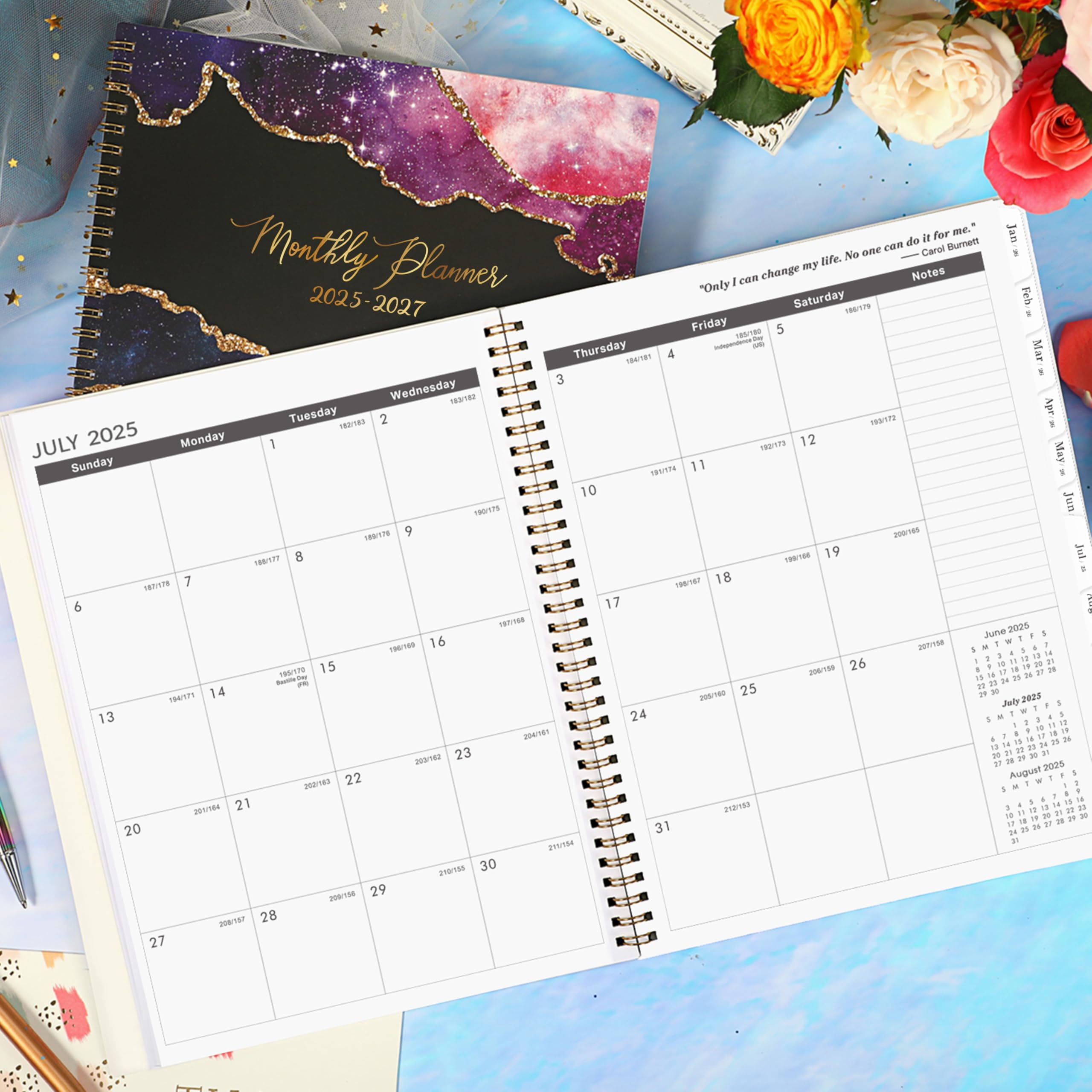 2025-2027 Monthly Planner | 2 Year Calendar Organizer July 2025 to June 2027 | 9