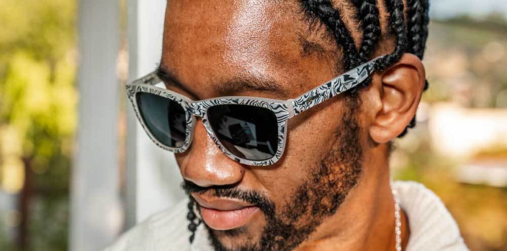 Goodr Zebra Jasper's Life Coach Sunglasses - Polarized UV Protection for Running, Cycling & Outdoor Activities