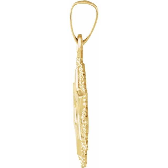 14K Yellow Gold Star of David Pendant - 18x15mm Solid Gold Jewish Jewelry for Men & Women - Perfect for Hanukkah, Bar Mitzvah & Religious Gifts