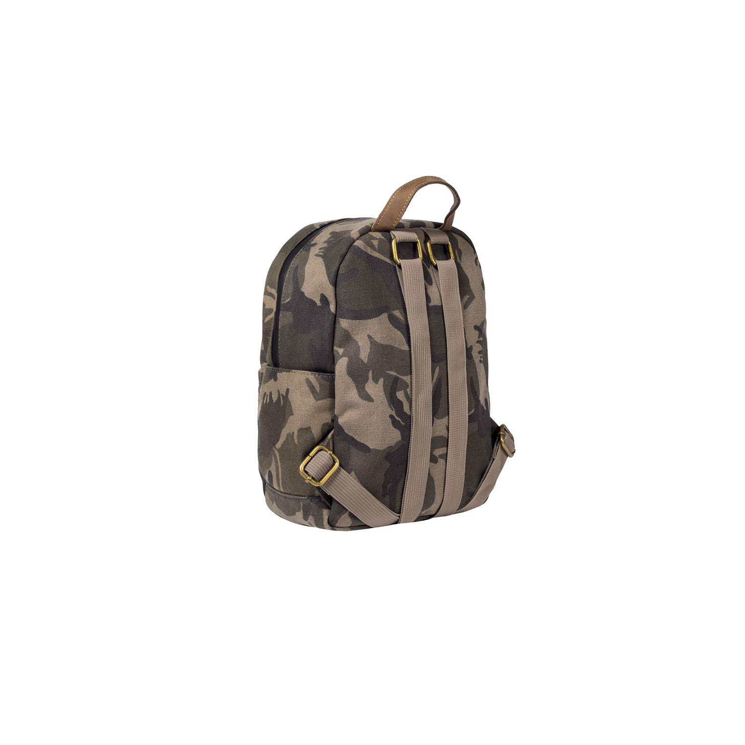 Revelry Smell Proof Lockable Water-Resistant Small Backpack with Carbon Filter System - 7.4L Capacity for Travel, Hiking & Outdoor Activities (Camo Brown)