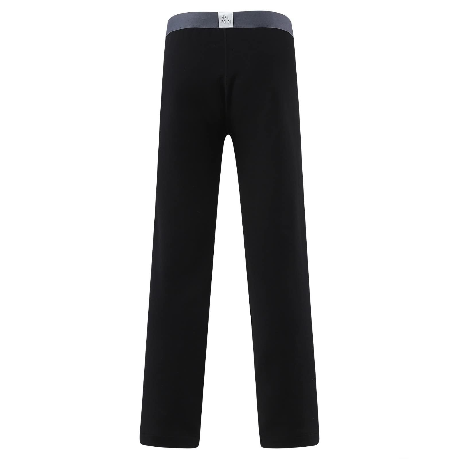 Men's Compression Tights - Stretch Fitness Leggings for Gym & Ski - Black 3XL