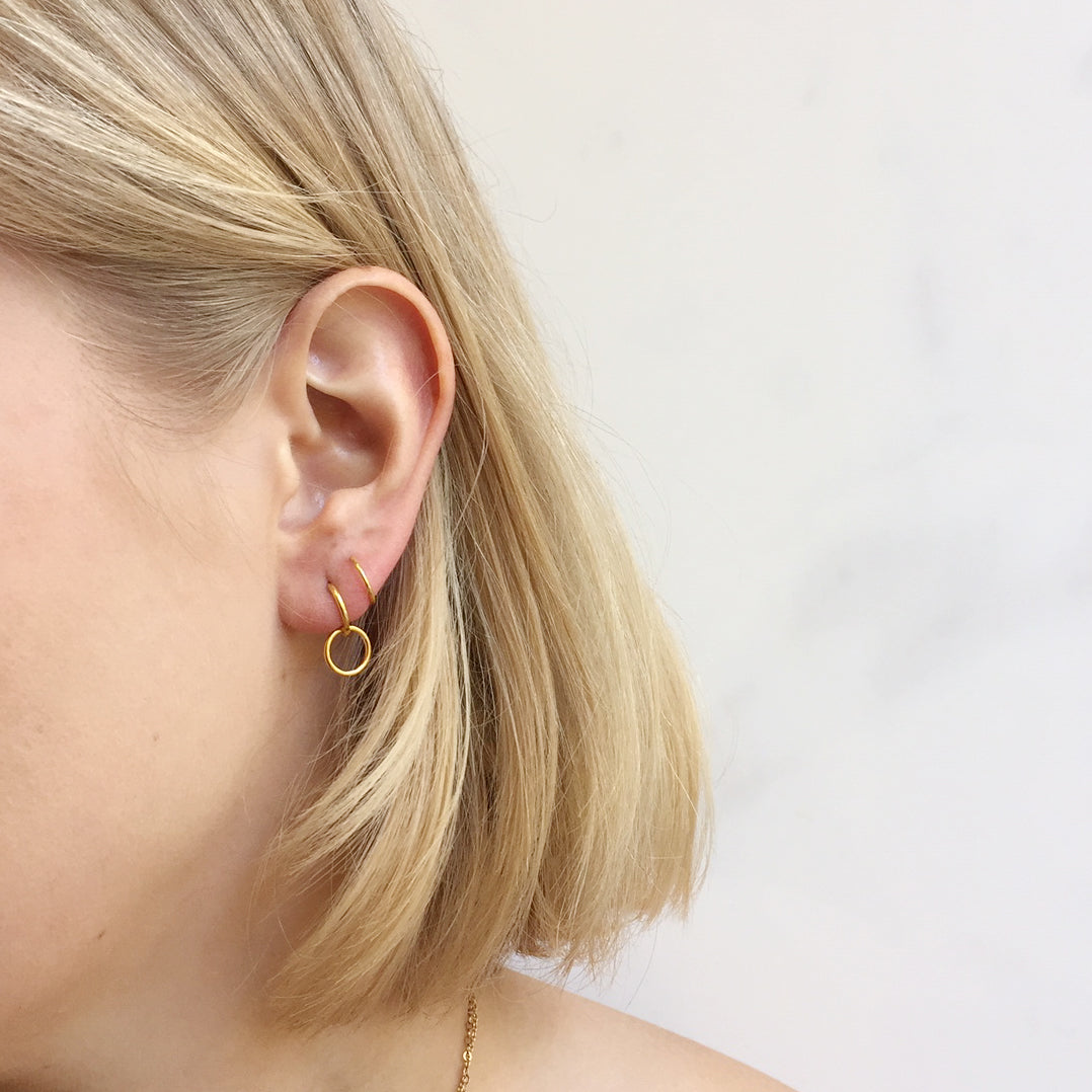 Saga Twirl Earrings for Women - 14K Gold Plated Dangle Earrings - Elegant Party & Wedding Jewelry Gift