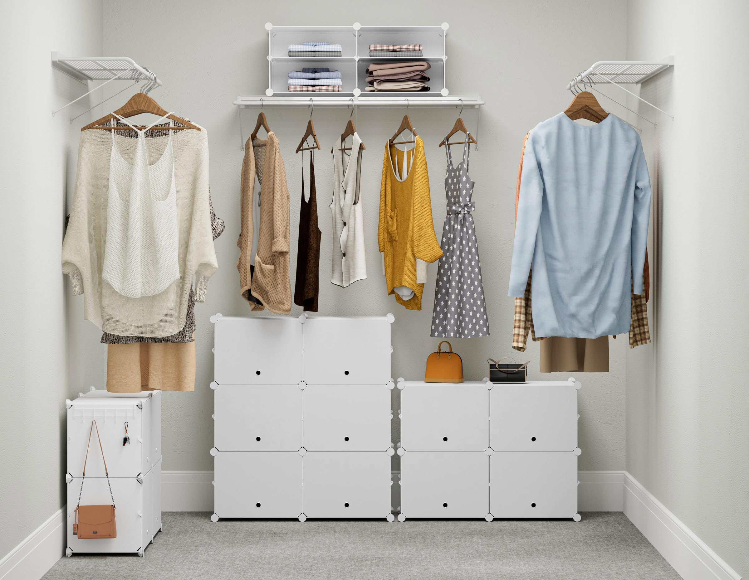 HOMIDEC 6-Tier Shoe Rack - 24 Pair Plastic Shoe Storage Cabinet Organizer for Closet, Hallway, Bedroom & Entryway | Space-Saving Shoe Shelf for Small Apartments & Dorm Rooms