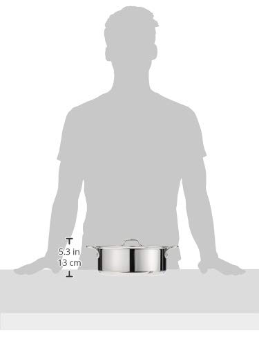 All-Clad D3 3-Ply Stainless Steel 6-Quart Stockpot - Induction Compatible, Oven & Broiler Safe up to 600°F - Premium Cookware for Soups, Stews & Pasta - Perfect for Home Chefs & Professional Kitchens