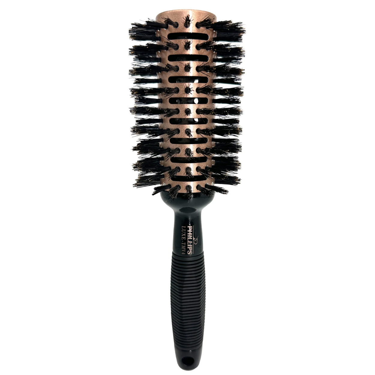Phillips Brush 3 Tourmaline Monster Vent Round Hair Brush with Boar & Ionic Nylon Bristles (LUXE TMV4) - Perfect for Salon Styling, Detangling & Smoothing at Home