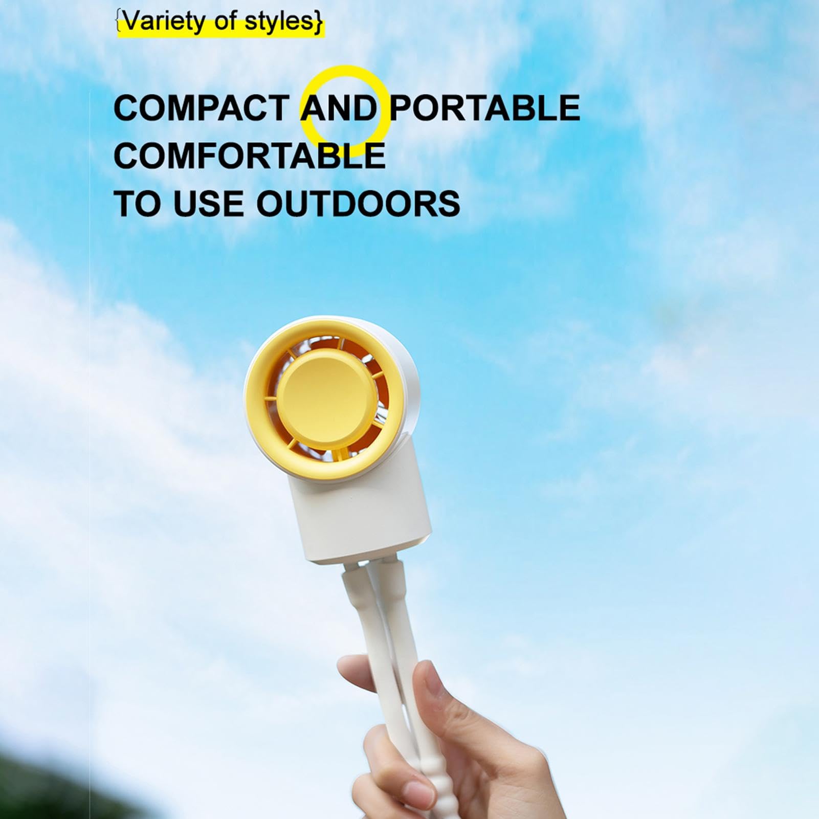 Bladeless Portable Stroller Fan - Small Clip-On Baby Cooling Fan with Waterproof Design for Strollers, Home, Garden & Travel | Perfect for Summer Outings and Indoor Use