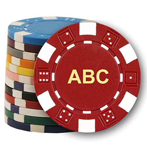 DA VINCI 300 Custom Monogrammed Poker Chips - Premium 11.5 Gram Casino Style Chips for Poker Nights, Home Games, and Casino Themed Parties