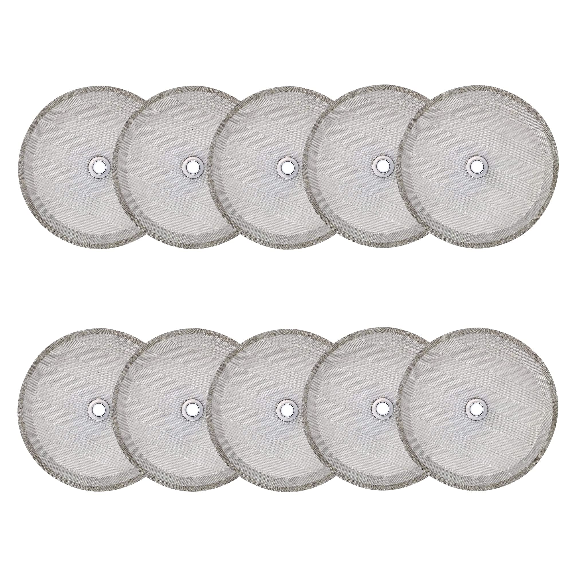 10-Pack Stainless Steel French Press Filter Screens - Universal 4 Inch Replacement Mesh for 1000ml (34oz/8 Cup) Coffee Makers & Tea Infusers - Durable Coffee Filter for Home, Office, and Travel Use