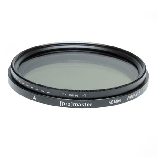 Promaster Standard Variable Neutral Density Filter - Adjustable ND Filter for DSLR & Mirrorless Cameras - Perfect for Landscape, Portrait & Video Photography