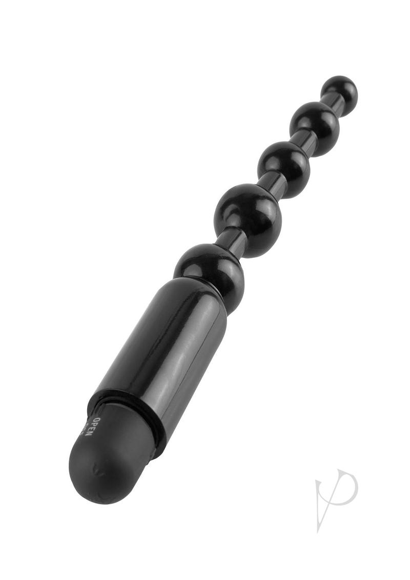 Anal Fantasy Collection Beginner's Power Beads - Waterproof 5 Inch Black Beaded Anal Plug for Enhanced Pleasure & Discreet Wear | Perfect for Couples Play & Solo Exploration