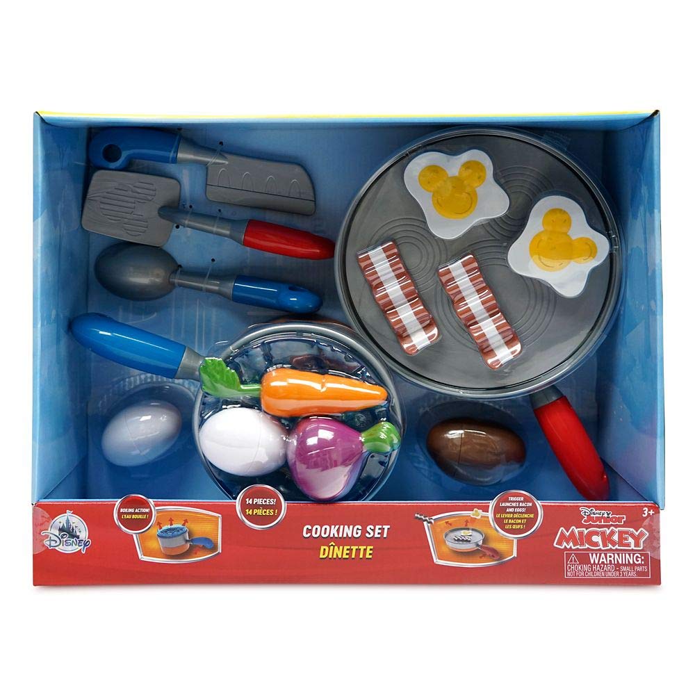 Disney Mickey Mouse Kids Breakfast Cooking Play Set - Pretend Play Kitchen Toy for Toddlers & Preschoolers - Perfect for Role Play, Birthday Gifts & Early Learning Fun