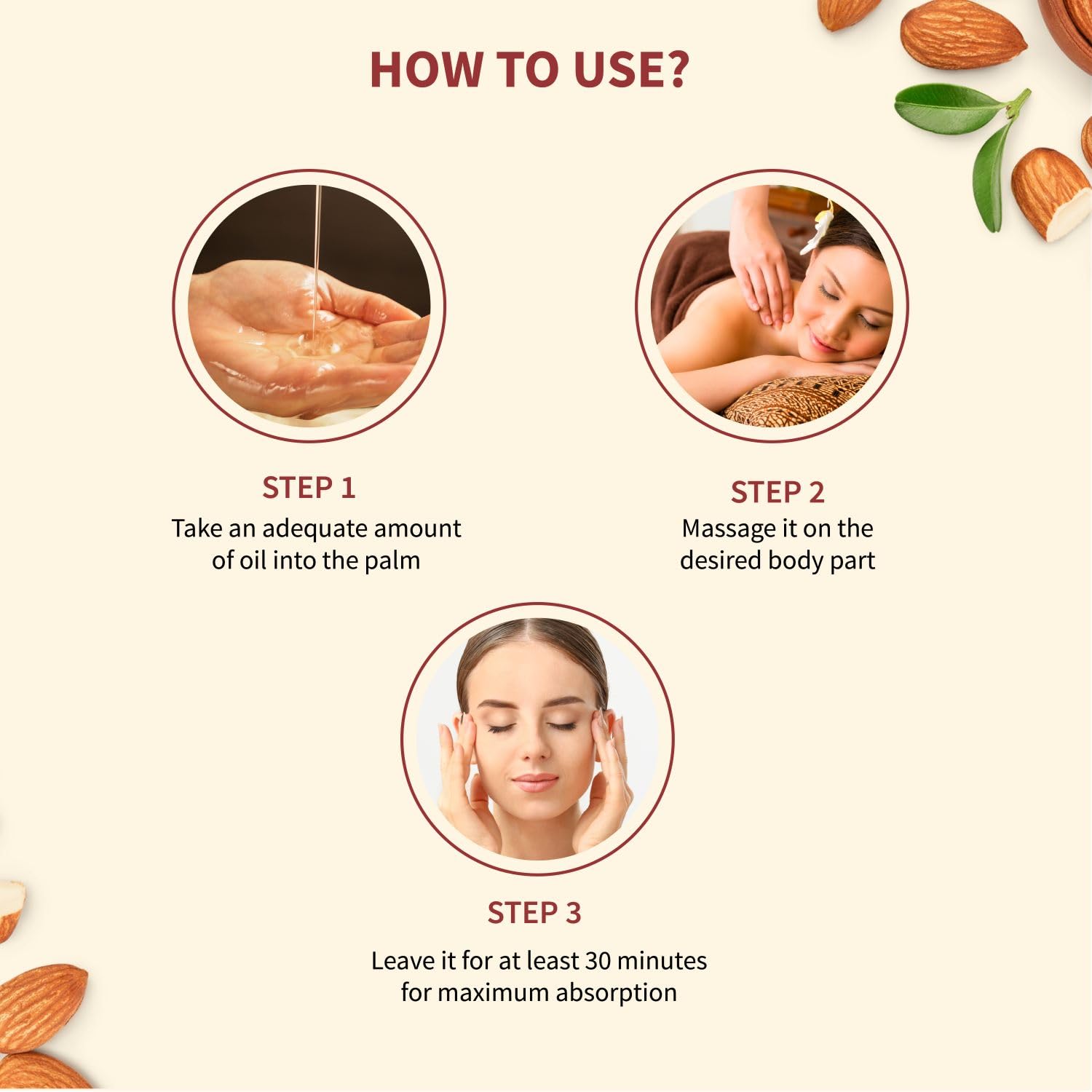 **Ayurvedic Badam Taila - 100% Pure Cold Pressed Kashmir Almond Oil for Skin & Hair Care | Natural Massage Oil to Prevent Dandruff & Nourish Scalp | Safe for Oral Use (100ml) | Perfect for Daily Hair Treatment & Relaxing Body Massage**
