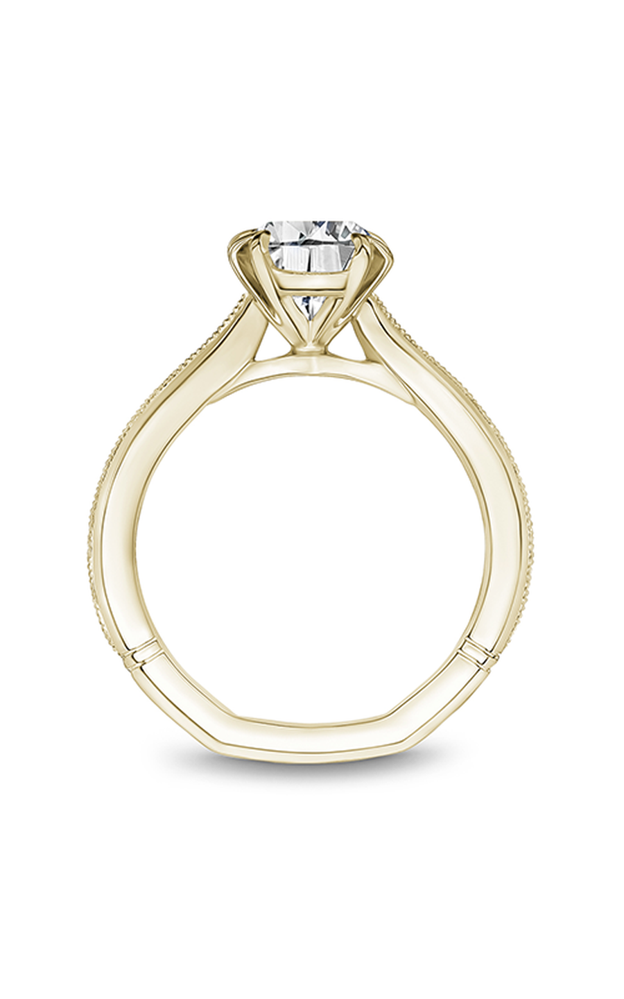 Noam Carver Atelier A010 02YA Diamond Engagement Ring - Elegant Solitaire Wedding Band for Proposals & Anniversaries