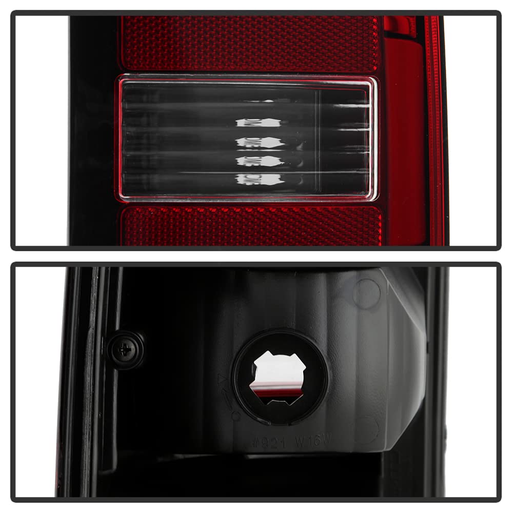 ACANII Red Smoked Lens OE Style Tail Lights Brake Lamps Pair Set - Compatible with 2015-2022 Chevy Colorado, Replacement Left & Right Lights - Upgrade Your Truck's Style & Safety for Night Driving