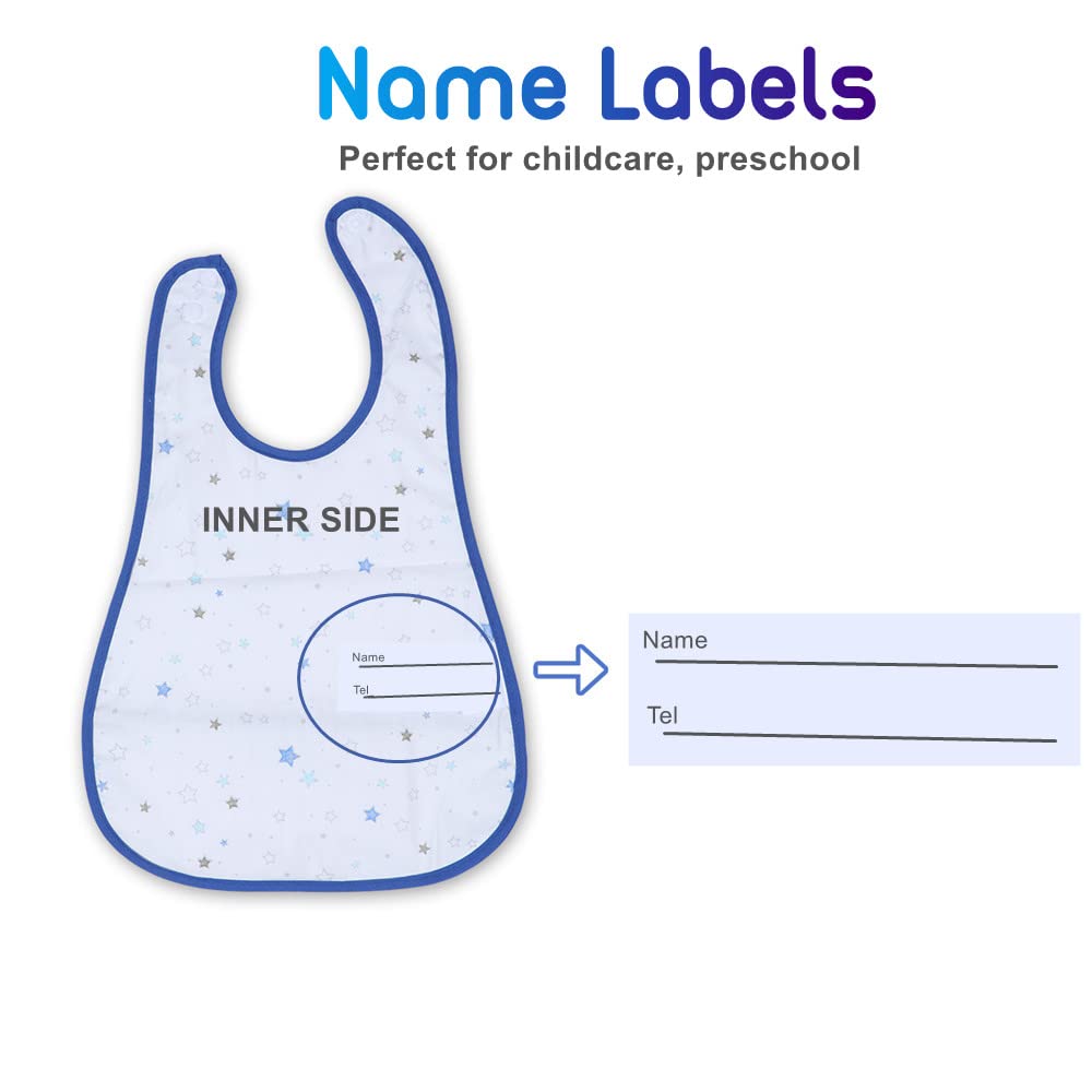 Waterproof Baby Bibs for Toddlers 6-36 Months - Soft Washable Feeding Bib with Pocket for Boys & Girls - Perfect for Mealtime, Daycare, and Travel