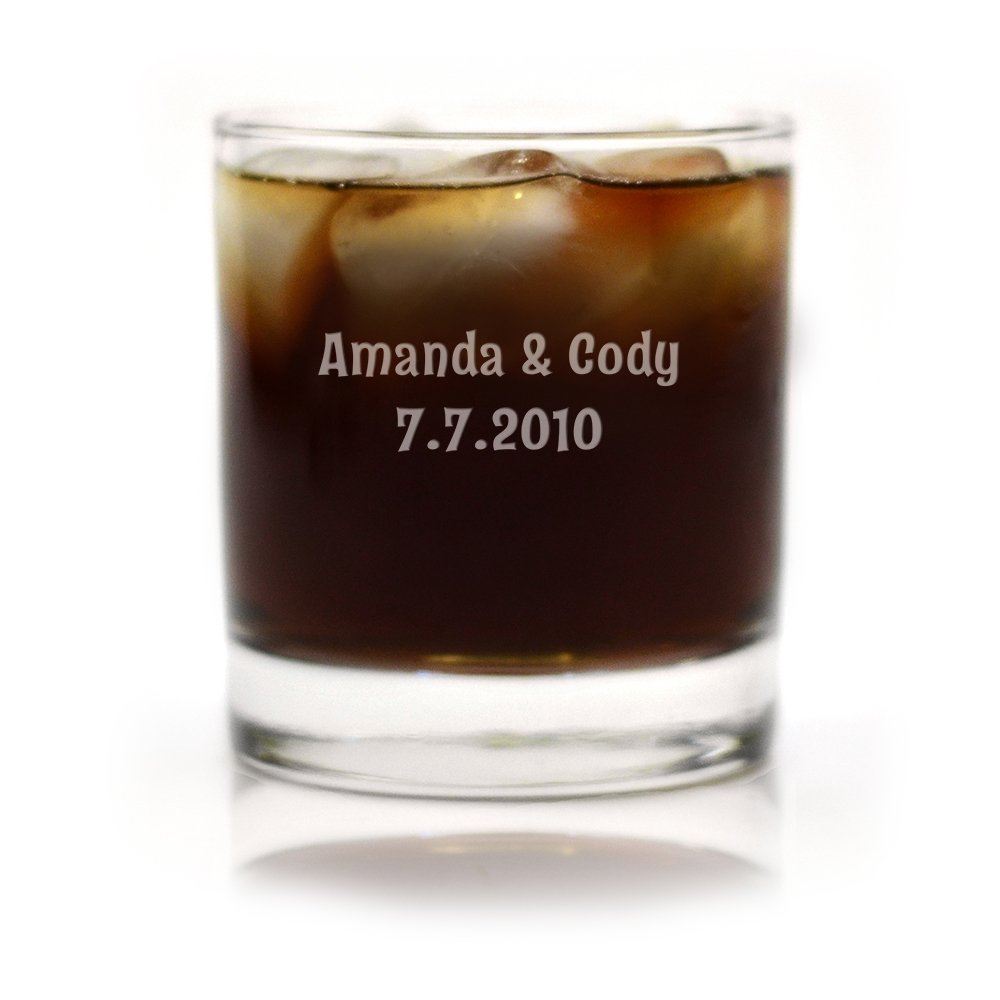 Custom Engraved Double-Sided Copper Periodic Table Rocks Glass - 7th Anniversary Gift for Science Lovers, Couples, Chemistry Enthusiasts - Perfect for Whiskey, Bourbon, Cocktail Drinking & Unique Home Bar Decor