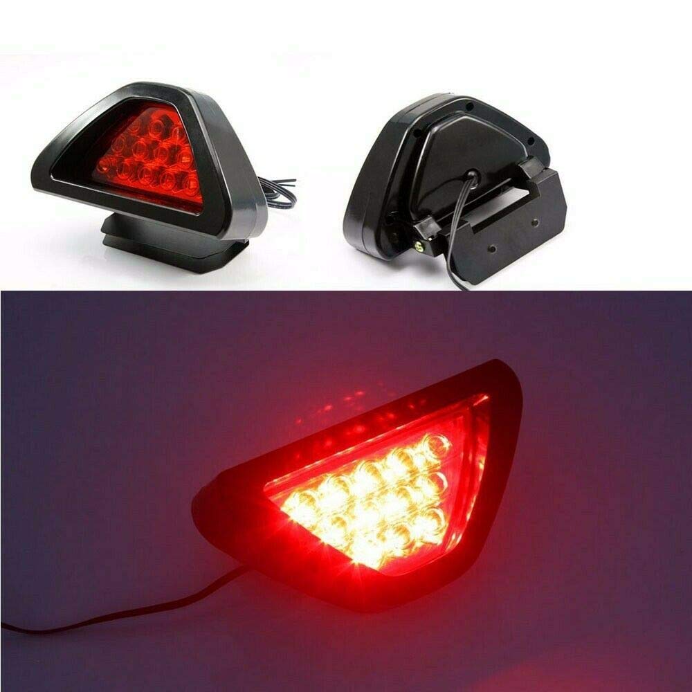 Universal MASO Rear Tail Third Brake Light - High Visibility Strobe Flash LED Stop Light with Red Shell for Cars, Trucks & SUVs | Perfect for Night Driving, Foggy Conditions & Enhanced Vehicle Safety