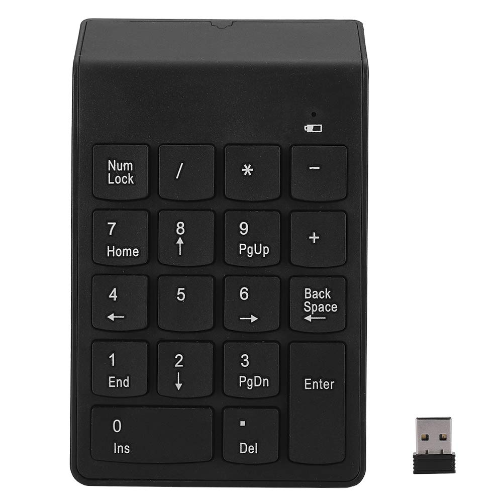 Mini Keyboard with Receiver - 18-Button Portable Number Pad for Office, Laptop, Desktop PC - Ideal for Work, Data Entry, and Accounting Tasks