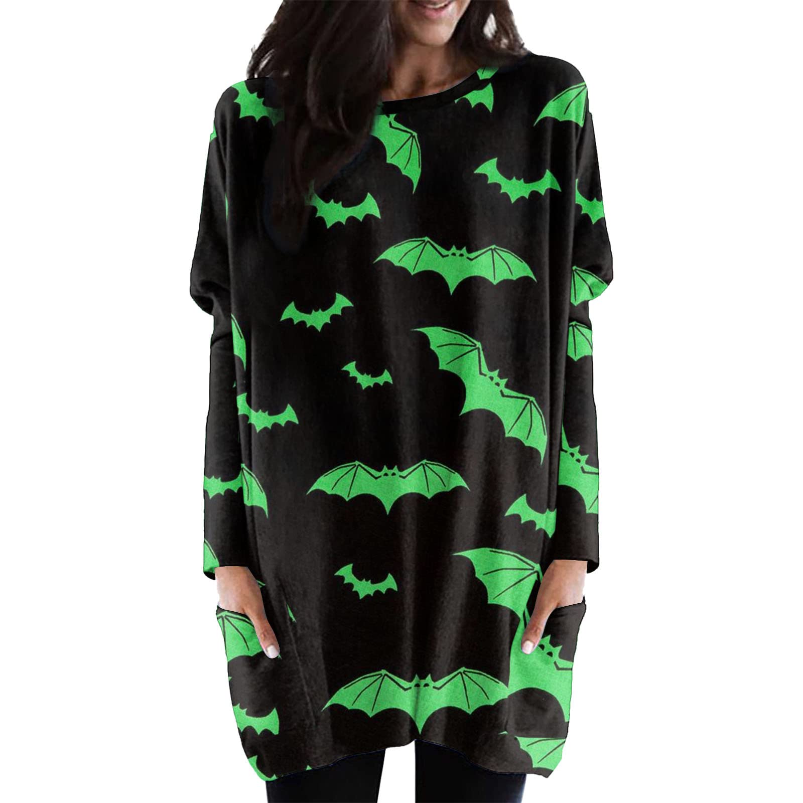 Women's Casual Long Sleeve Crewneck Sweatshirt - Fall Loose Fit Tunic Pullover Top for Women | Cozy Everyday Wear, Layering Outfits & Autumn Fashion