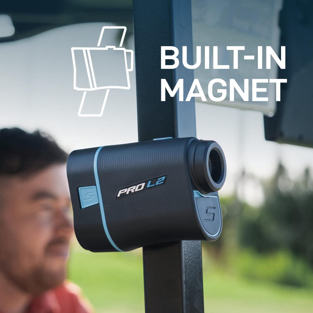 Shot Scope PRO L2 Golf Laser Rangefinder - Premium GPS Distance Measuring Device for Golfers | Perfect for Course Play & Tournament Practice
