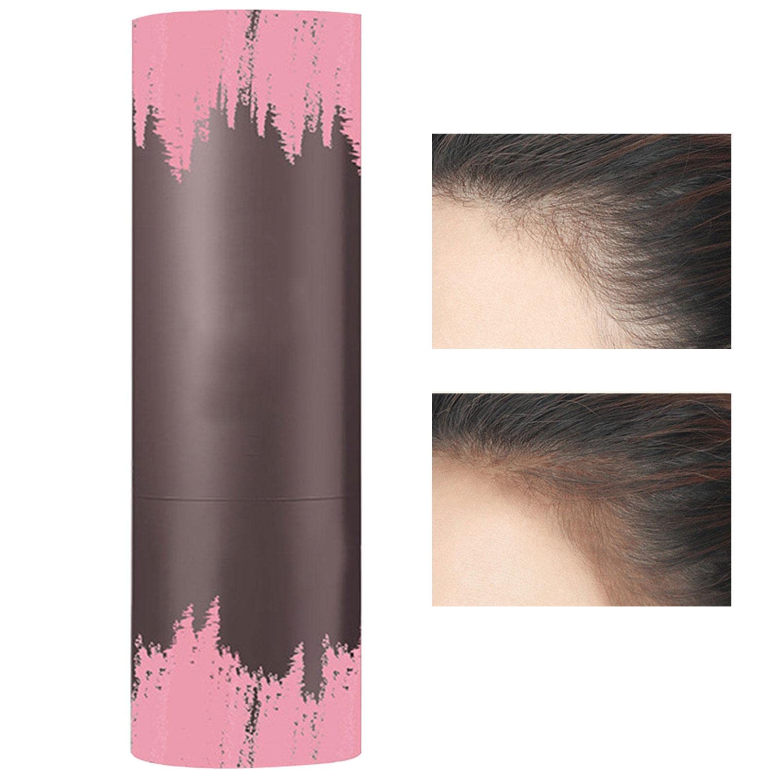 Waterproof Hairline Shadow Powder Stick - Temporary Hair Root Concealer for Eyebrows & Scalp (Brown) | Cover Gray Hair & Thinning Areas for Natural Look - Perfect for Daily Use & Special Occasions