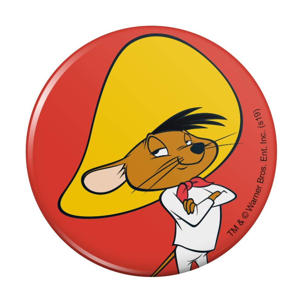 Looney Tunes Speedy Gonzales Refrigerator Magnet - Fun Cartoon Character Kitchen Decor for Fridge, Lockers & Office (Set of 4) - Perfect for Home, Dorm & Gift Giving