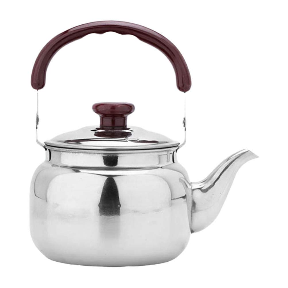 Wakauto Stainless Steel Whistling Stovetop Teapot - Loose Leaf Tea Maker, Food Grade Safe for Boiling Water & Brewing Tea - Perfect for Gas Stove, Camping & Classic Tea Ceremonies