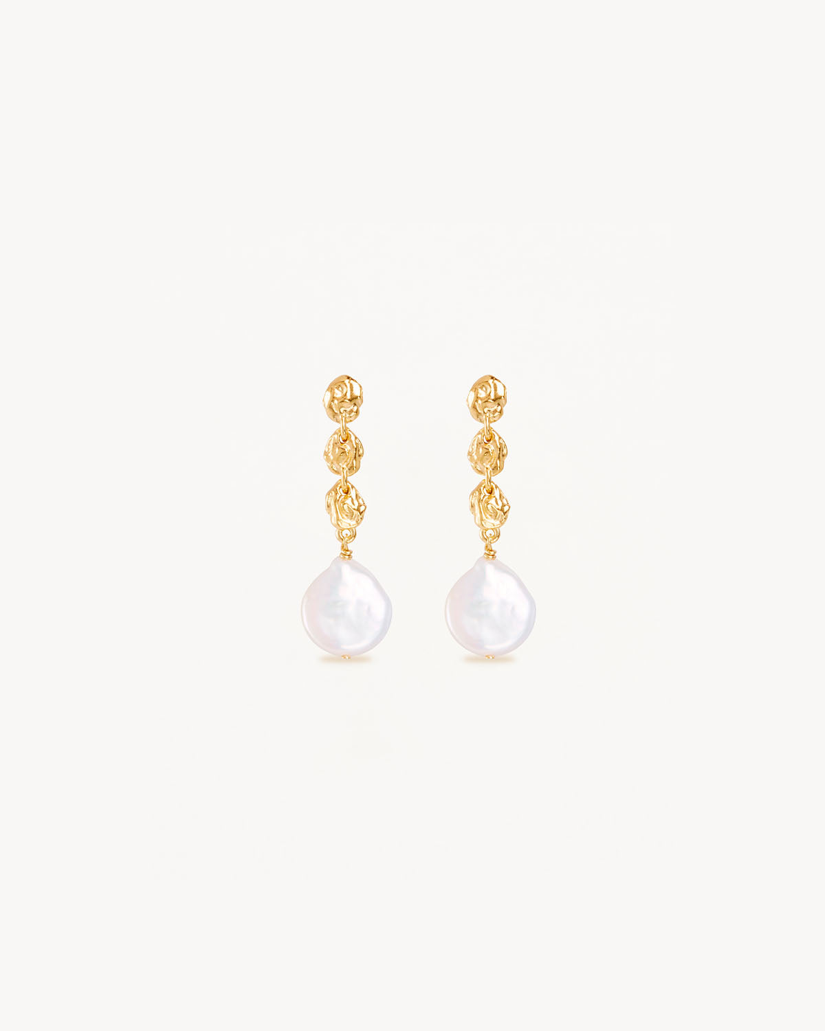 18K Gold Vermeil Grow With Grace Pearl Earrings - Elegant Dainty Pearl Jewelry for Women - Perfect for Weddings, Anniversaries & Special Occasions