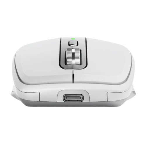 Logitech MX Anywhere 3 Wireless Mouse for Mac - Compact Portable Bluetooth Mouse with Fast Scrolling & USB-C Charging | Perfect for Travel, Office & Remote Work | Includes Knox Gear 4-Port USB Hub (2-Piece Bundle)