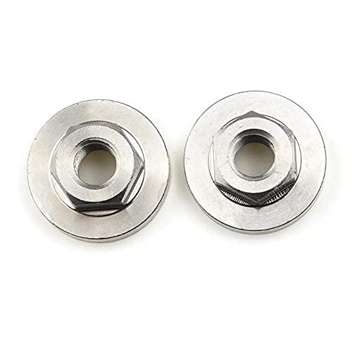 2Pcs M14 Thread Angle Grinder Flange Nut Set - 14mm Spindle Thread Replacement Parts for Power Tools - Perfect for Metal Cutting, Grinding & DIY Projects