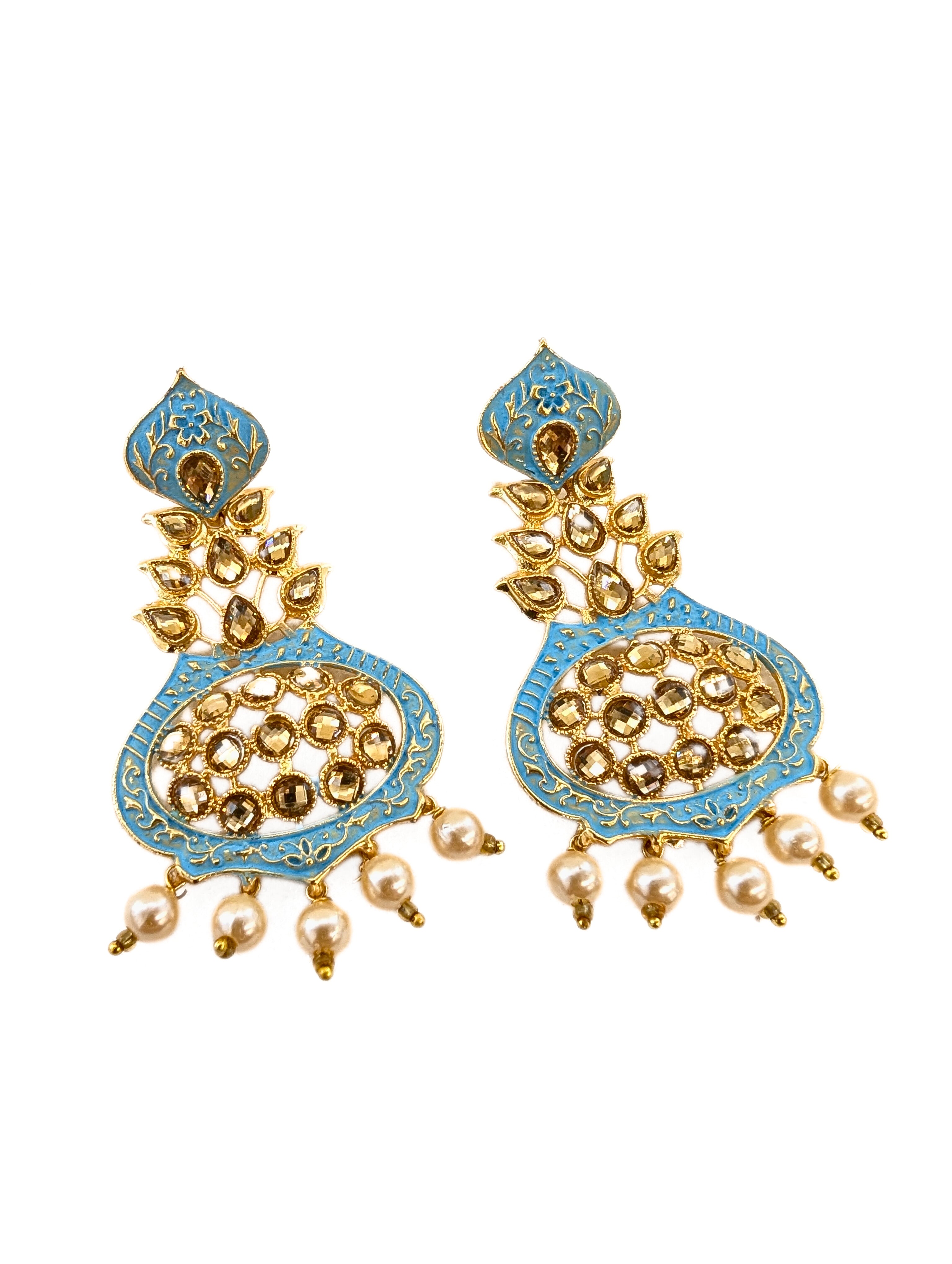 Shreya Stone Earrings for Women - Handmade Boho Jewelry, Natural Gemstone Dangle Earrings | Perfect for Parties, Weddings & Everyday Wear