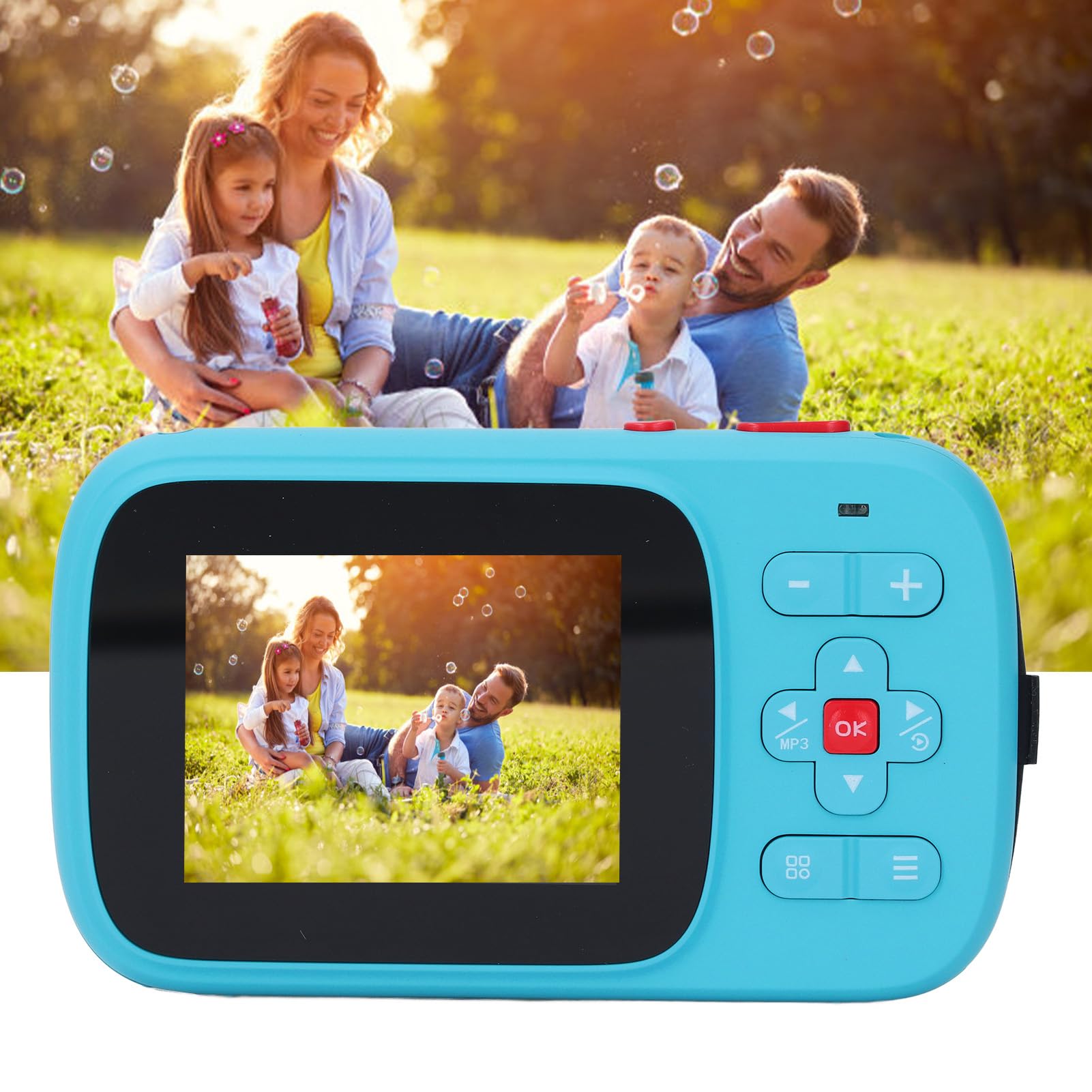 72MP Digital Camera with 16X Zoom & Dual Screen - Compact Point and Shoot Camera for Photography, Vlogging, Travel | Autofocus Selfie Camera for Beginners (Blue) - Perfect for YouTube Content Creation, Family Vacations & Outdoor Adventures