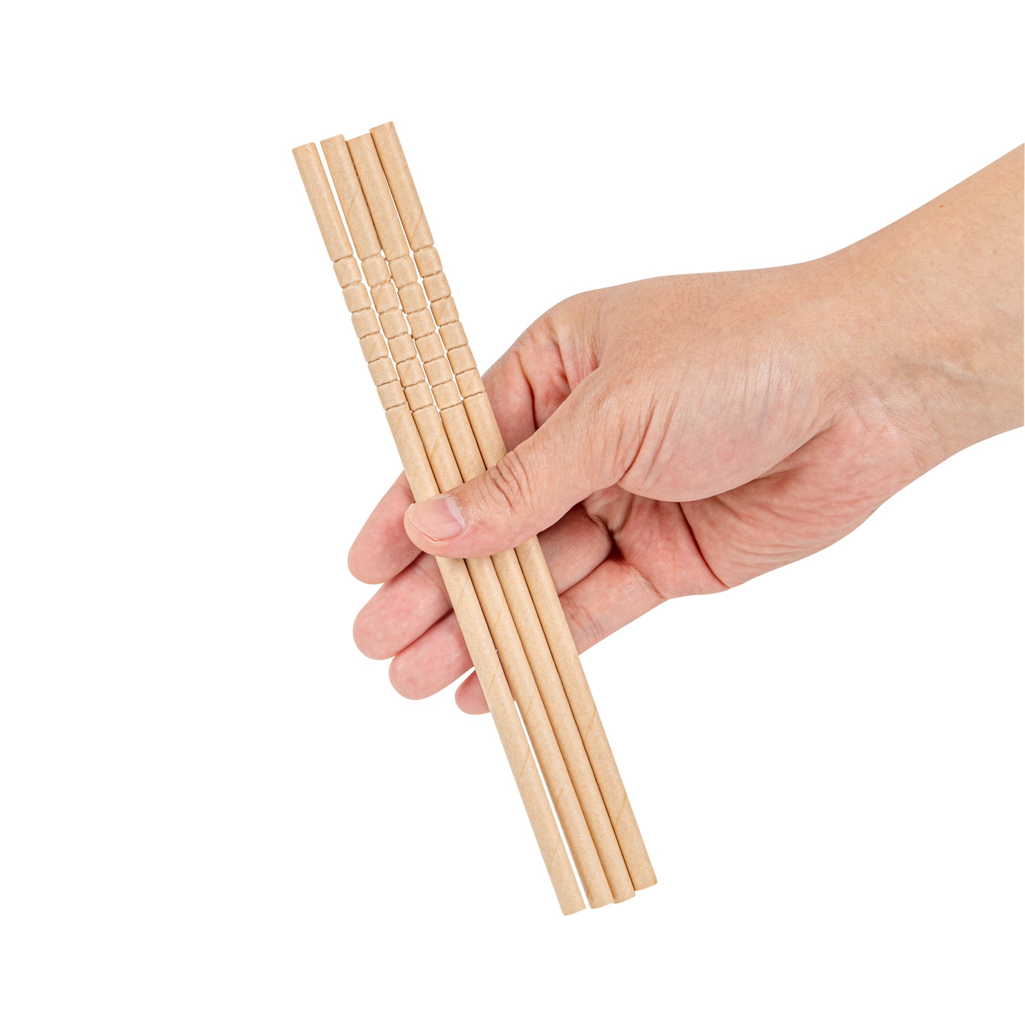 Eco-Friendly Biodegradable Kraft Paper Straws - 6mm x 7 3/4
