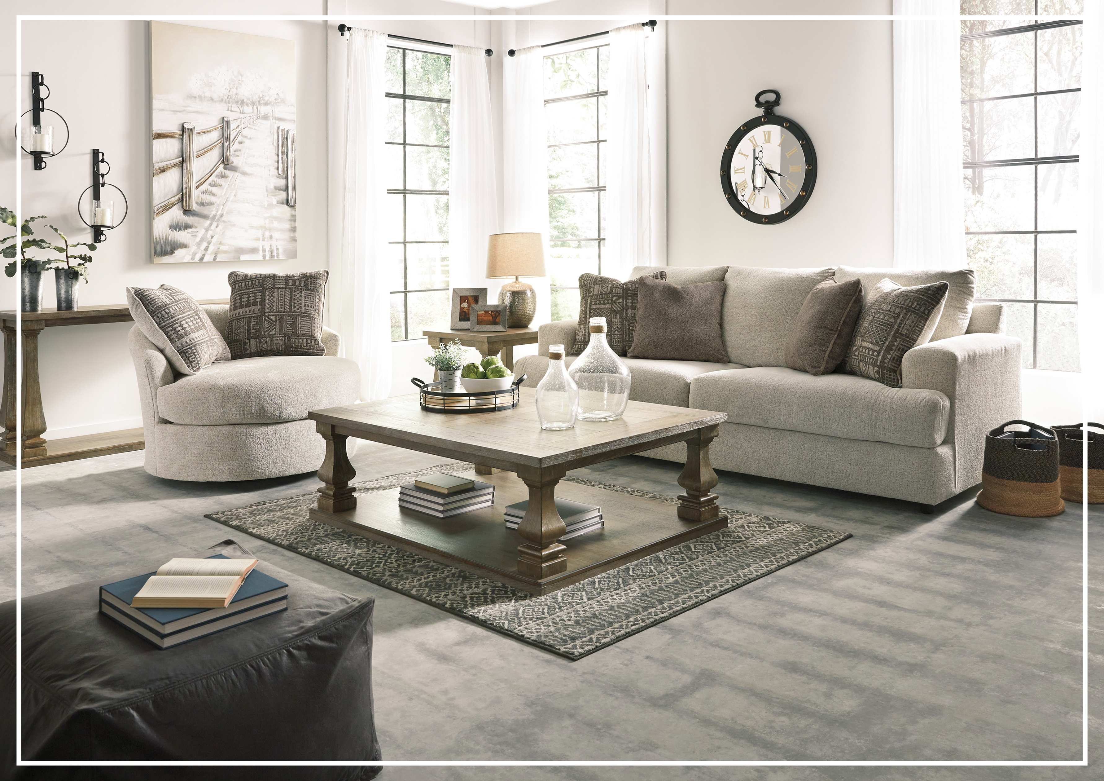 Gio Italia Sorrento Fabric Sofa - Modern Living Room Furniture for Home & Office | Comfortable Upholstered Couch with Premium Fabric | Perfect for Small Spaces, Apartments and Lounge Areas