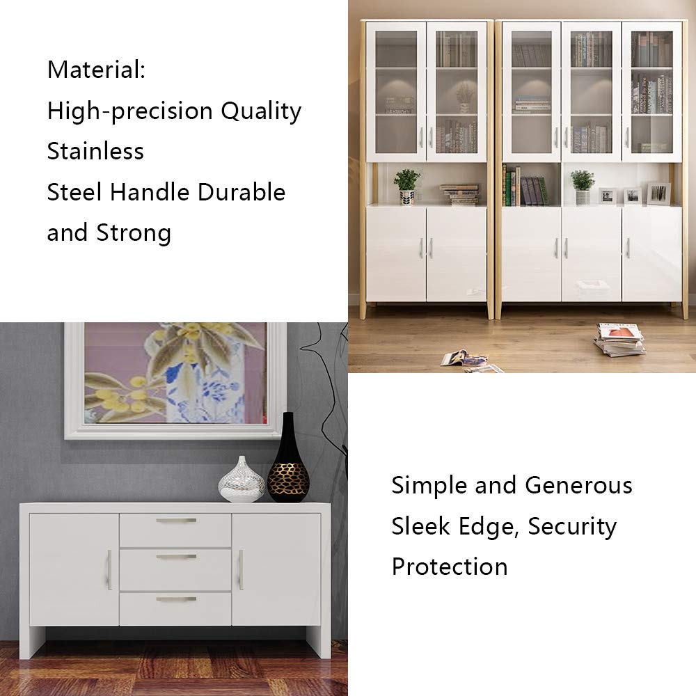Homdiy Brushed Nickel Kitchen Cabinet Handles - 20 Pack HDJ22SN (3