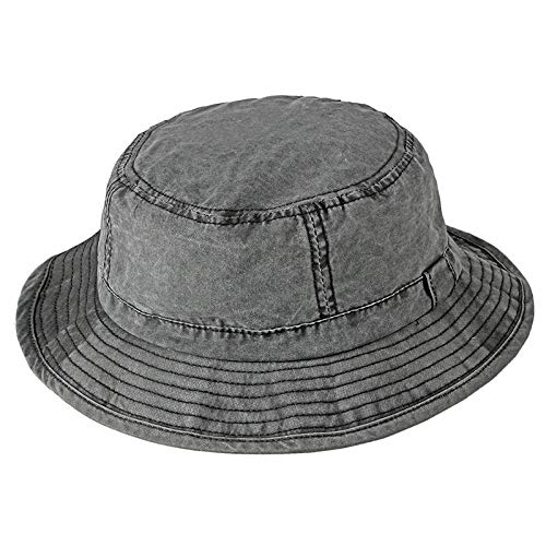 Men's Cotton Packable Fisherman Hat - Distressed Vintage Sun Hat for Summer, Outdoor Hiking & Fishing - Unisex Wide Brim Sun Protection Hat | Perfect for Beach, Camping, and Travel Adventures