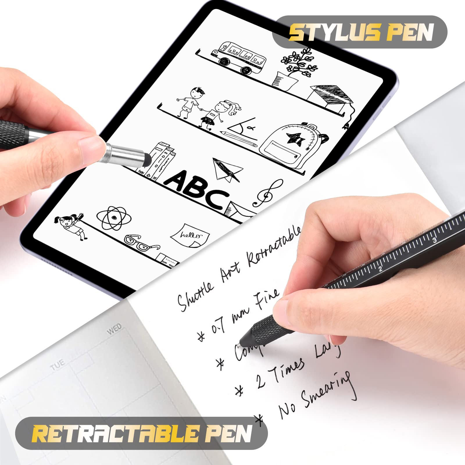 9-in-1 Multitool Pen for Men - Perfect Father's Day Gift for Dad, Husband, Boyfriend & Grandpa | Cool Gadgets & Practical Tools for Everyday Carry, DIY Projects, Camping, Office & Emergency Use