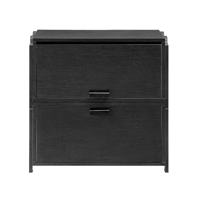 Modular Stackable Storage Drawers Nightstand with Flexible Organization - Hagen Space-Saving Bedside Organizer for Bedroom, Office & Dorm Room