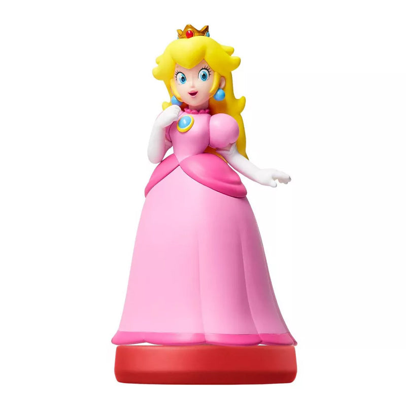 Super Mario Princess Peach Amiibo Figure - Compatible with Nintendo Switch, Wii U & 3DS - Perfect for Gaming Collectors & Mario Fans