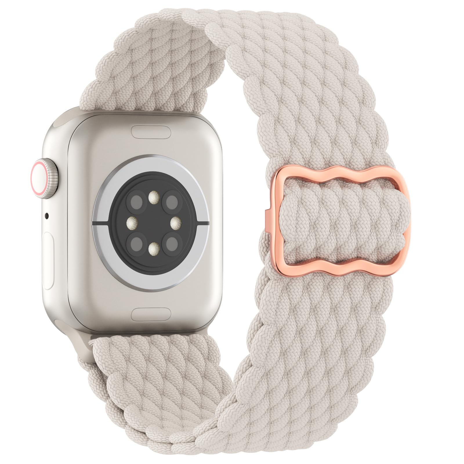 Braided Solo Loop Bands for Apple Watch - Stretchy Nylon Elastic Sport Strap Compatible with iWatch Ultra/Series 9/8/7/SE/6/5/4/3/2/1 - 38mm 40mm 41mm 42mm 44mm 45mm 49mm Sizes - Perfect for Workouts, Running & Everyday Wear - Unisex Design for Men & Women