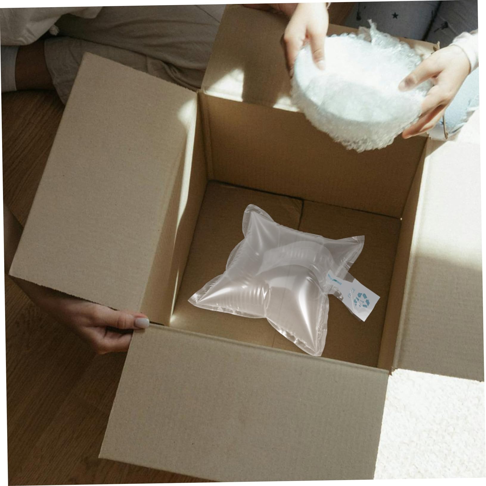 Gatuida 100pcs Shockproof Inflatable Air Cushion Packaging - Protective Bubble Wrap Alternative for Shipping, Moving & Storage - Perfect for Fragile Items, Electronics & Breakable Goods