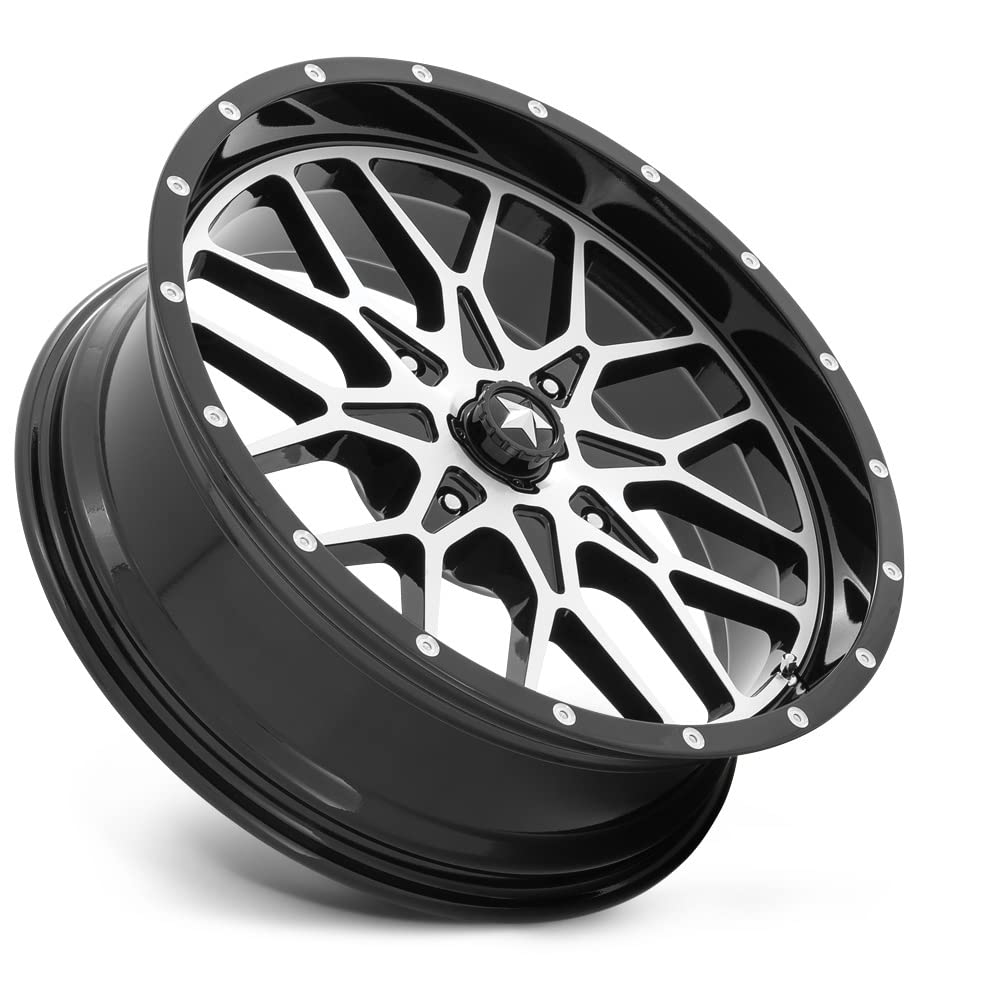 MA45 18X7 4X156 Black Machined Wheel - M45-018756 | Premium Alloy Rims for Trucks & SUVs | Off-Road & Street Performance