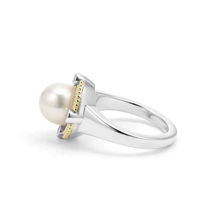 Exquisite Pearl and Diamond Ring for Women - Elegant Jewelry Gift for Wedding, Engagement & Special Occasions
